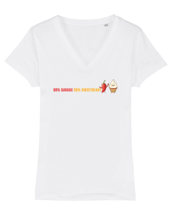 50% SAVAGE 50% SWEETHEART lateral White