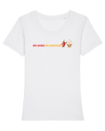 50% SAVAGE 50% SWEETHEART lateral Tricou mânecă scurtă guler larg fitted Damă Expresser