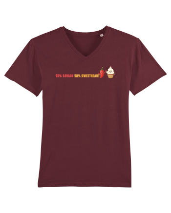 50% SAVAGE 50% SWEETHEART lateral Burgundy