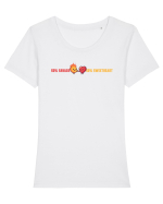 50% SAVAGE 50% SWEETHEART 2 Tricou mânecă scurtă guler larg fitted Damă Expresser