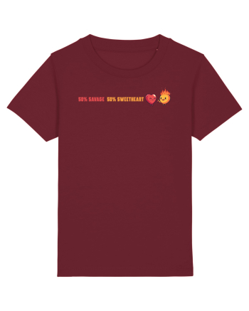 50% SAVAGE 50% SWEETHEART 2 lateral Burgundy