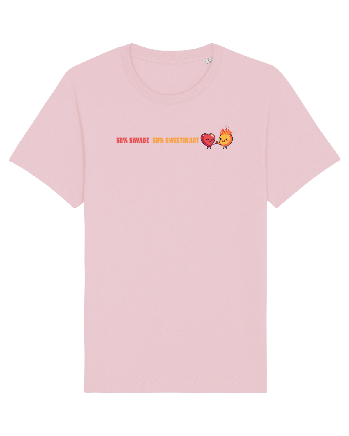 Tricou mânecă scurtă Unisex Rocker Cotton Pink