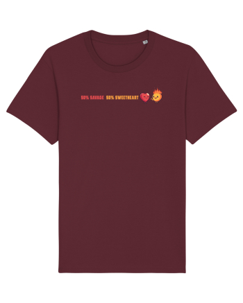 50% SAVAGE 50% SWEETHEART 2 lateral Burgundy