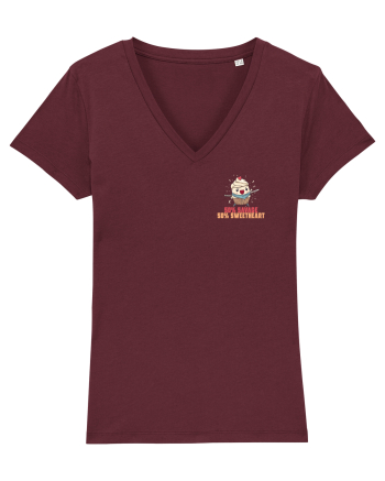 50% SAVAGE 50% SWEETHEART - SAMURAI CUPCAKE lateral Burgundy