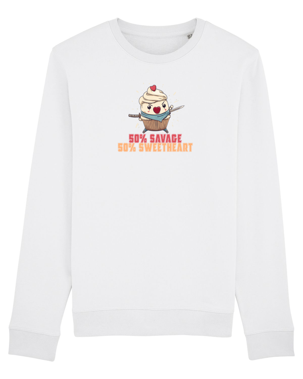Bluză mânecă lungă Unisex Rise White