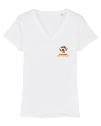 50% SAVAGE 50% SWEETHEART - COWBOY CUPCAKE  lateral White