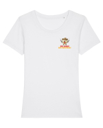 50% SAVAGE 50% SWEETHEART - COWBOY CUPCAKE  lateral Tricou mânecă scurtă guler larg fitted Damă Expresser