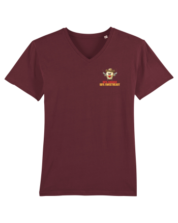 50% SAVAGE 50% SWEETHEART - COWBOY CUPCAKE  lateral Burgundy