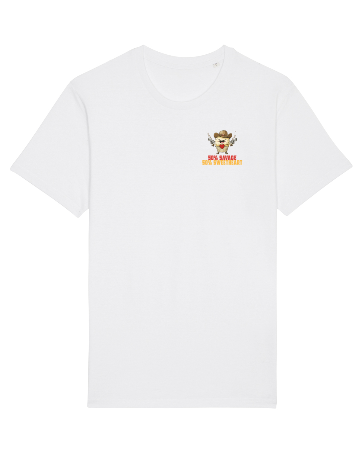 Tricou mânecă scurtă Unisex Rocker White