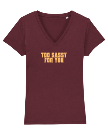 TOO SASSY FOR YOU Burgundy