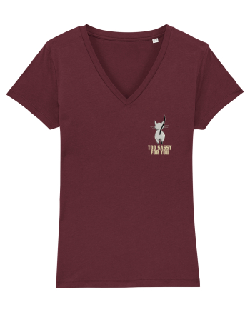 TOO SASSY FOR YOU - PISICA lateral Burgundy