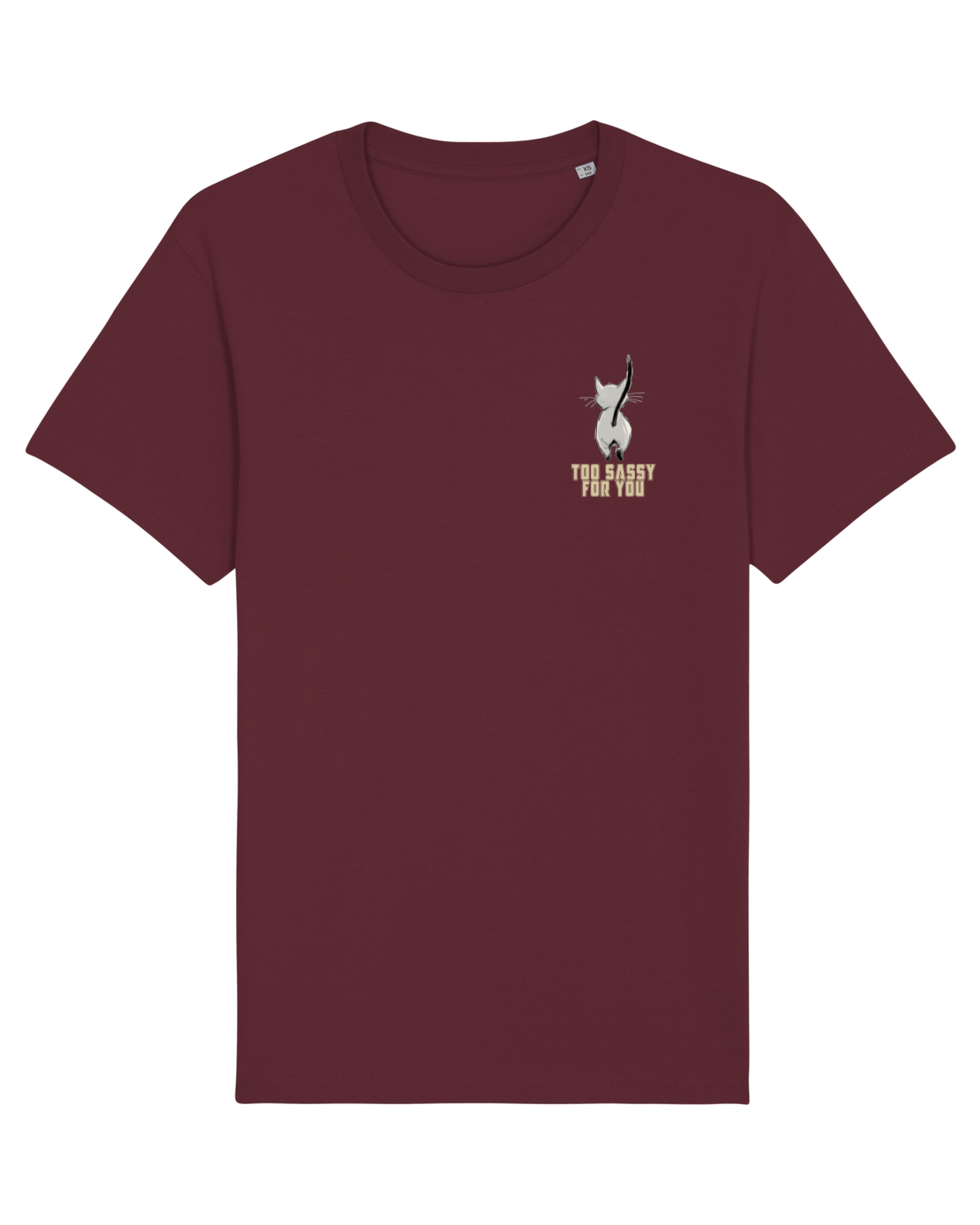 Tricou mânecă scurtă Unisex Rocker Burgundy