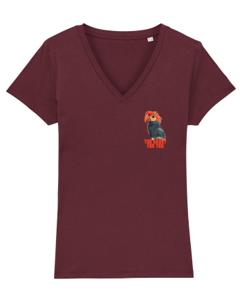 TOO SASSY FOR YOU - PAPAGAL 2 lateral  Burgundy