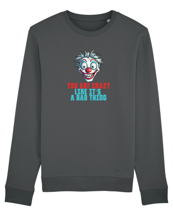 YOU SAY CRAZY LIKE IT`S A BAD THING - clovn 2  Anthracite