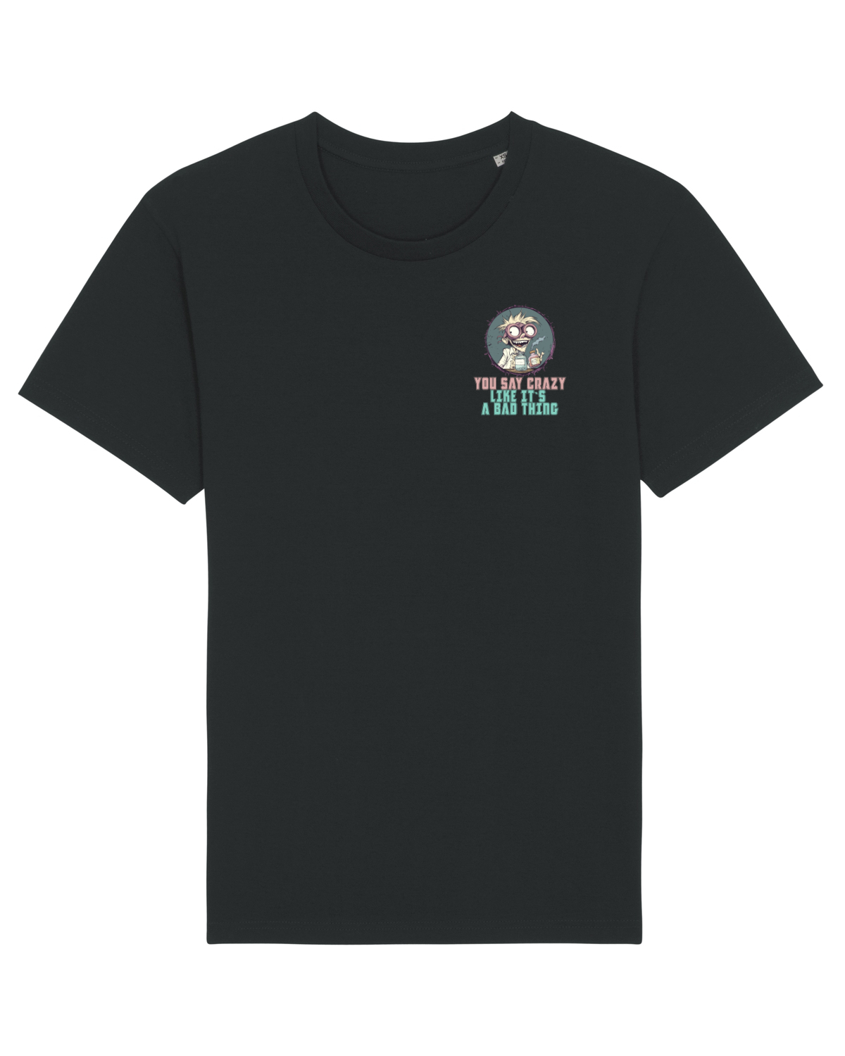 Tricou mânecă scurtă Unisex Rocker Black