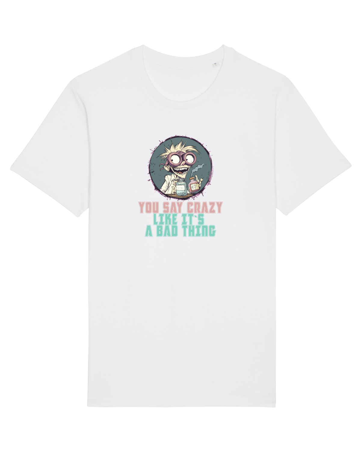 Tricou mânecă scurtă Unisex Rocker White