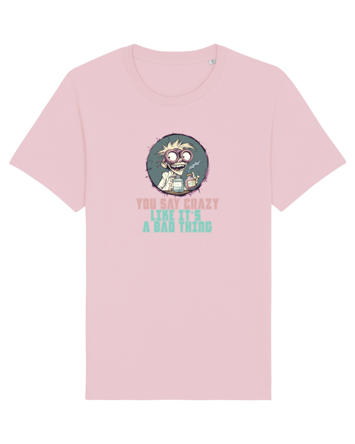 Tricou mânecă scurtă Unisex Rocker Cotton Pink