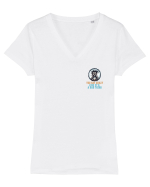 YOU SAY CRAZY LIKE IT`S A BAD THING - MAD SCIENTIST 1 lateral Tricou mânecă scurtă guler V Damă Evoker