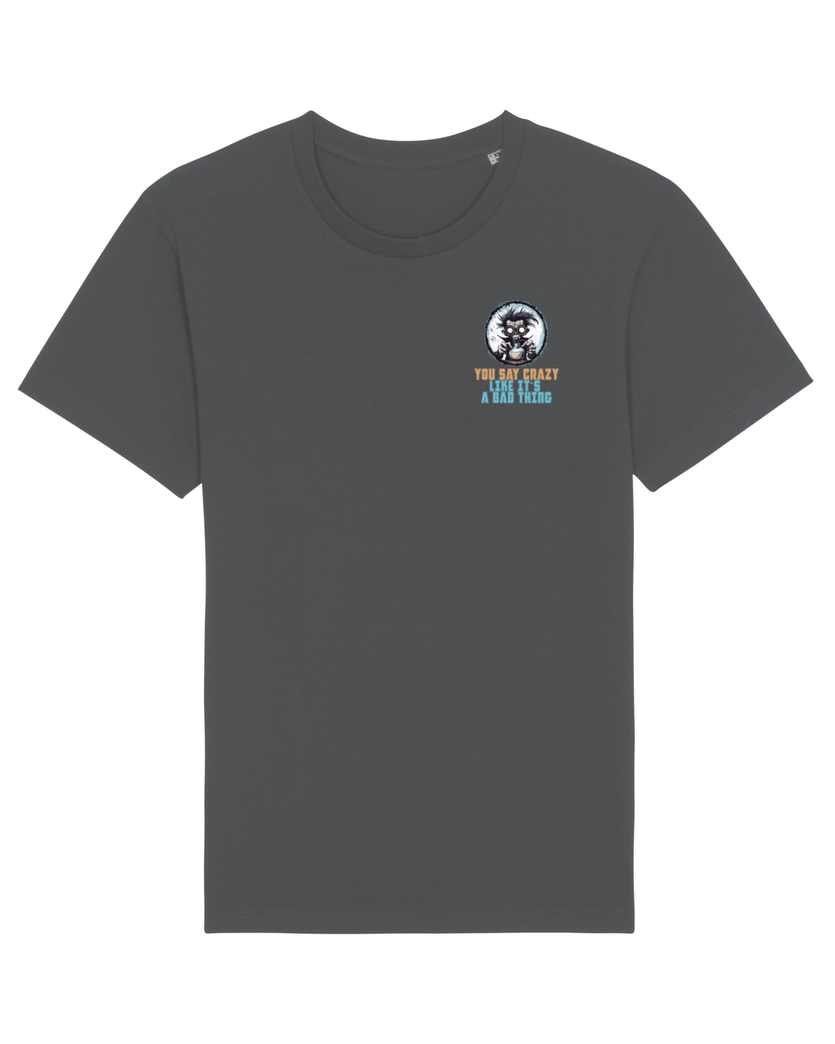 Tricou mânecă scurtă Unisex Rocker Anthracite