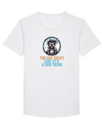 YOU SAY CRAZY LIKE IT`S A BAD THING - MAD SCIENTIST 1  Tricou mânecă scurtă guler larg Bărbat Skater