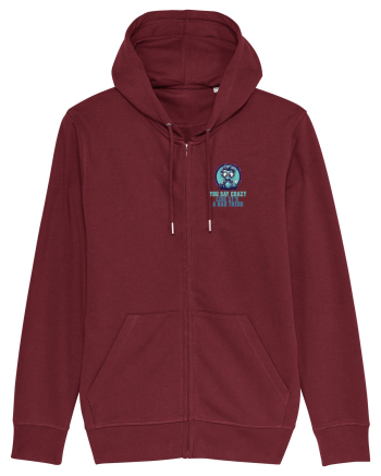 YOU SAY CRAZY LIKE IT`S A BAD THING - MAD SCIENTIST 2 lateral Burgundy