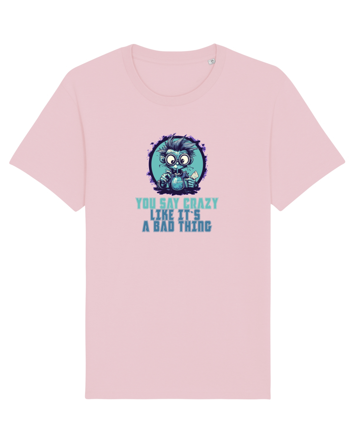 Tricou mânecă scurtă Unisex Rocker Cotton Pink