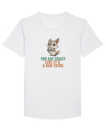 YOU SAY CRAZY LIKE IT`S A BAD THING - VEVERITA  Tricou mânecă scurtă guler larg Bărbat Skater