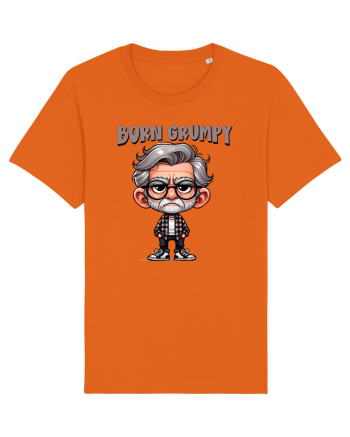 Born Grumpy | Grandpa | Bunicul Tafnos Bright Orange