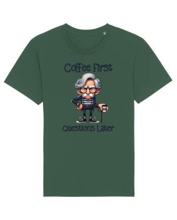 Coffee First Questions Later | Grandpa | Bunicul Tafnos Bottle Green