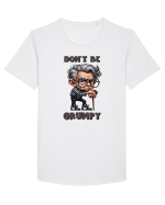 Don't Be Grumpy | Grandpa | Bunicul Tafnos Tricou mânecă scurtă guler larg Bărbat Skater