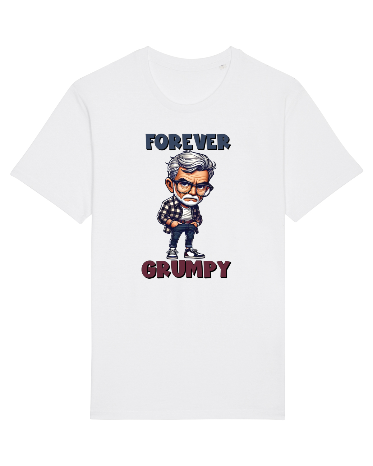 Tricou mânecă scurtă Unisex Rocker White