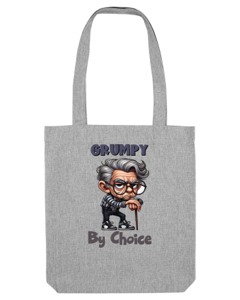 Grumpy By Choice | Grandpa | Bunicul Tafnos Heather Grey