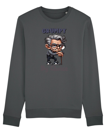 Grumpy By Choice | Grandpa | Bunicul Tafnos Anthracite