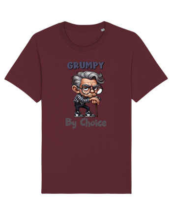 Grumpy By Choice | Grandpa | Bunicul Tafnos Burgundy