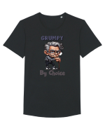 Grumpy By Choice | Grandpa | Bunicul Tafnos Tricou mânecă scurtă guler larg Bărbat Skater