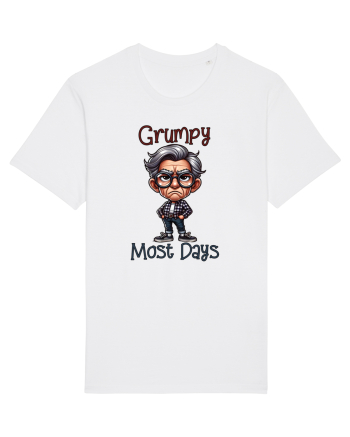 Grumpy Most Days | Grandpa | Bunicul Tafnos White