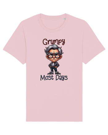 Grumpy Most Days | Grandpa | Bunicul Tafnos Cotton Pink