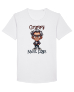 Grumpy Most Days | Grandpa | Bunicul Tafnos Tricou mânecă scurtă guler larg Bărbat Skater