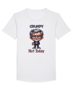 Grumpy Not Today | Grandpa | Bunicul Tafnos Tricou mânecă scurtă guler larg Bărbat Skater