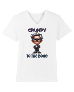 Grumpy To The Bone | Grandpa | Bunicul Tafnos Tricou mânecă scurtă guler V Bărbat Presenter