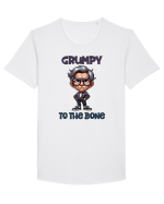 Grumpy To The Bone | Grandpa | Bunicul Tafnos Tricou mânecă scurtă guler larg Bărbat Skater
