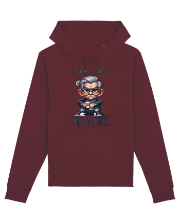 Grumpy Without My Coffee | Grandpa | Bunicul Tafnos Burgundy