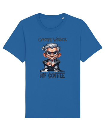 Grumpy Without My Coffee | Grandpa | Bunicul Tafnos Royal Blue