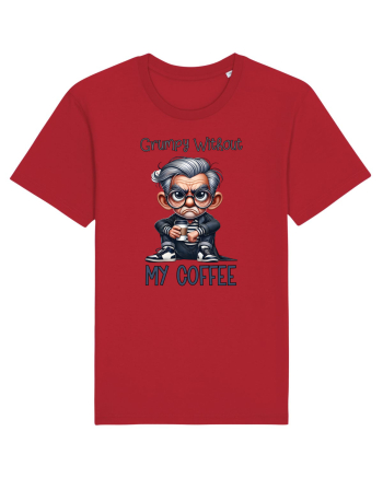 Grumpy Without My Coffee | Grandpa | Bunicul Tafnos Red