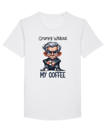 Grumpy Without My Coffee | Grandpa | Bunicul Tafnos White