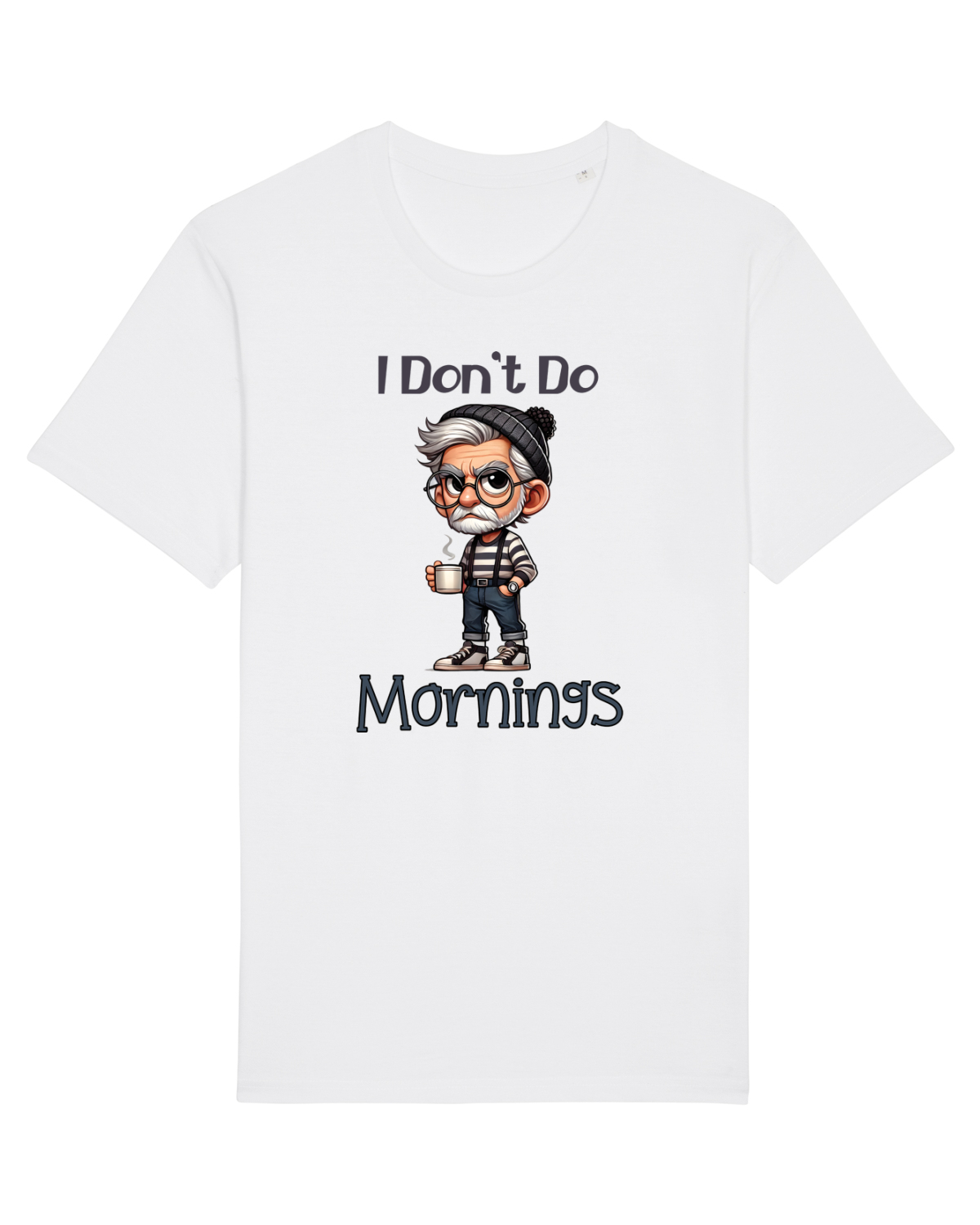 Tricou mânecă scurtă Unisex Rocker White