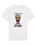 I'm Not Grumpy This Is Just My Face | Grandpa | Bunicul Tafnos Tricou mânecă scurtă Unisex Rocker