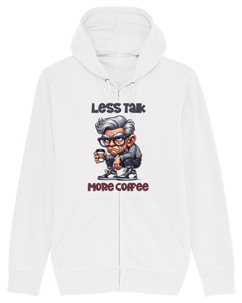 Less Talk More Coffee | Grandpa | Bunicul Tafnos White