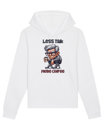 Less Talk More Coffee | Grandpa | Bunicul Tafnos White