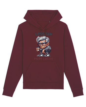 Less Talk More Coffee | Grandpa | Bunicul Tafnos Burgundy